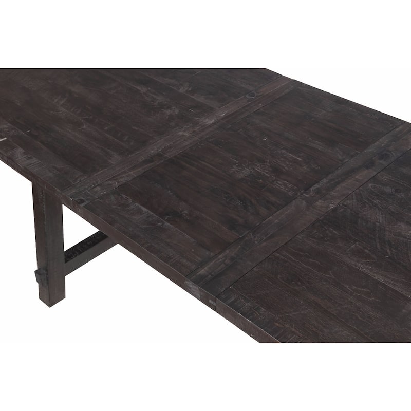 Industrial Solid Wood Rectangular Extension Table