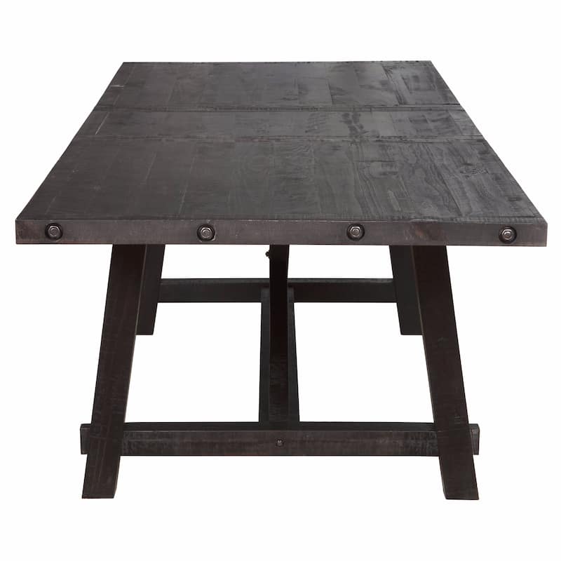 Industrial Solid Wood Rectangular Extension Table