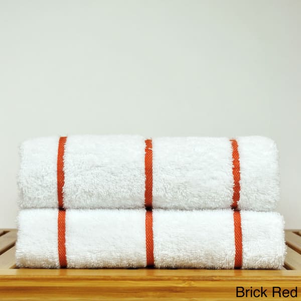 Stripe Cotton Bath Towel Set of 2