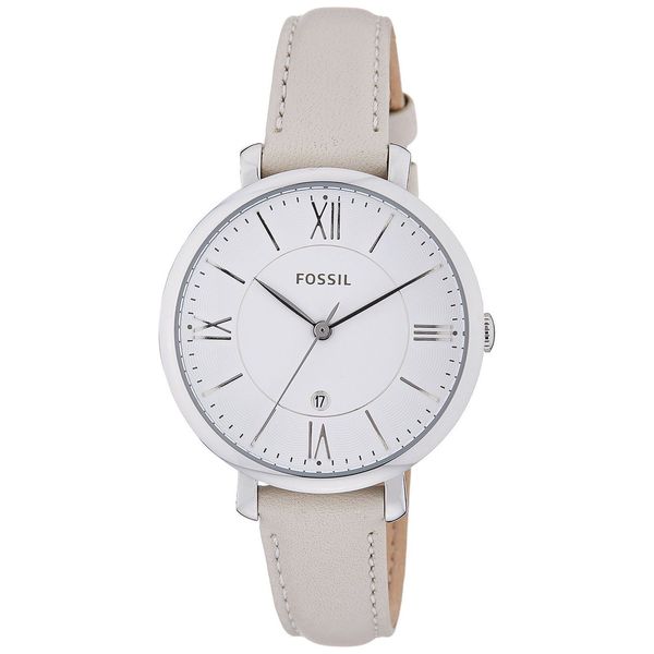 Fossil Women's ES3793 'Jacqueline' White Leather Watch - 17680795 ...