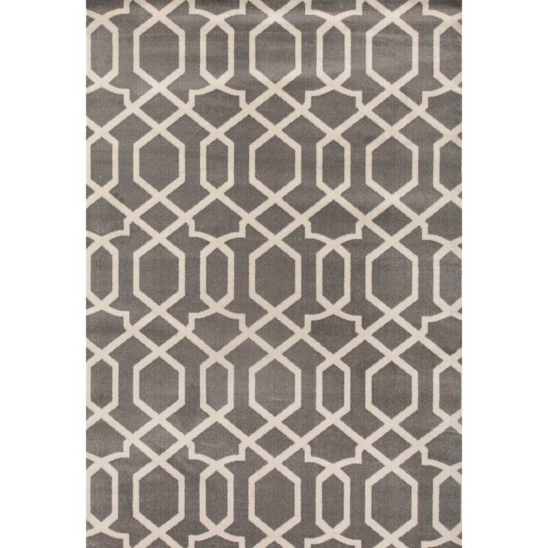 World Rug Gallery Contemporary Trellis Design Soft Indoor Area Rug