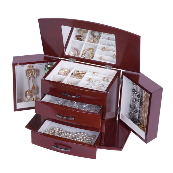 Mele Designs Sutton Walnut Upright Jewelry Box