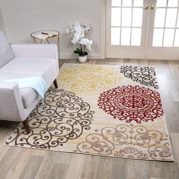 OSTI Floral Area Rug