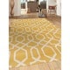 preview thumbnail 12 of 26, World Rug Gallery Contemporary Trellis Design Soft Indoor Area Rug