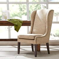 shop madison park sydney charcoal traditional wing dining chair on