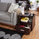 preview thumbnail 3 of 3, Sove Modern Brown 20-inch 1-Shelf and 1-Drawer Side Table by Furniture of America