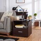preview thumbnail 1 of 3, Sove Modern Brown 20-inch 1-Shelf and 1-Drawer Side Table by Furniture of America