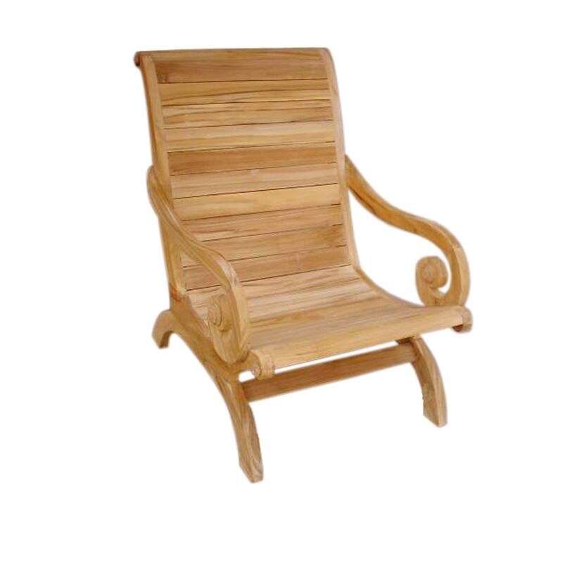 Handmade D-Art Teak Lazy Chair (Indonesia) - Natural