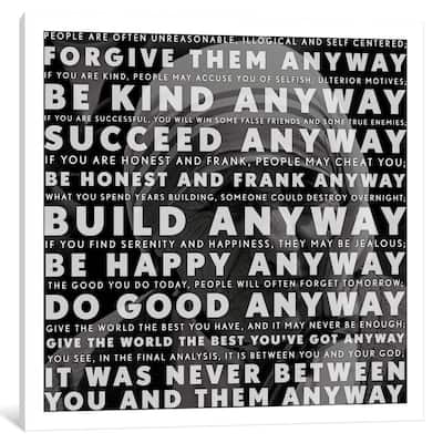 iCanvas Mother Teresa Quote by iCanvas Canvas Print