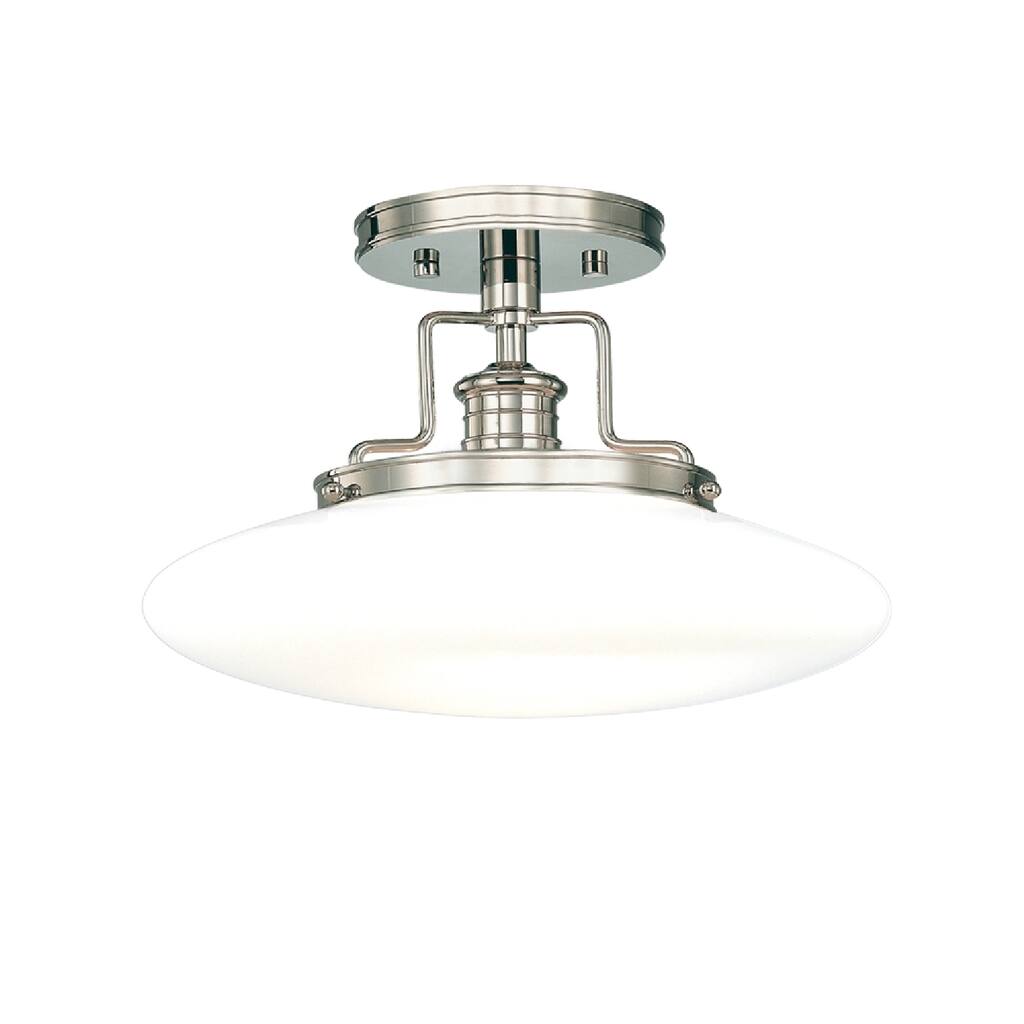 Hudson Valley Beacon 15 inch Polished Nickel Semi Flush