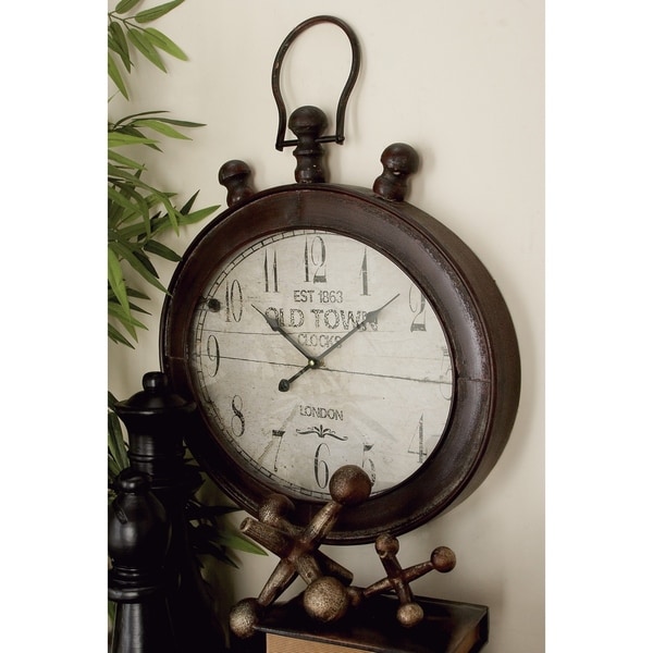 Traditional 21 Inch Stopwatch-Style Wall Clock by Studio 350