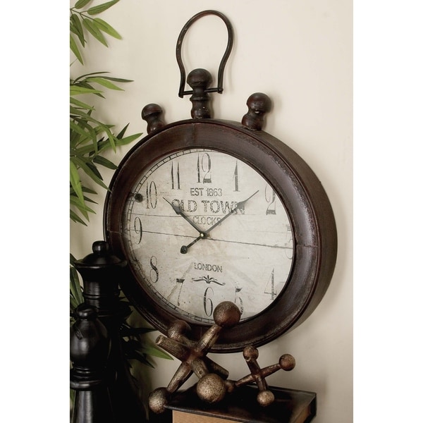 Traditional 21 Inch Stopwatch-Style Wall Clock by Studio 350