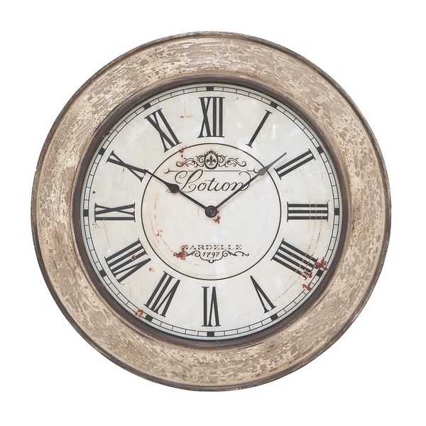 24-inch Vintage French Wall Clock - Free Shipping Today - Overstock.com - 17682658