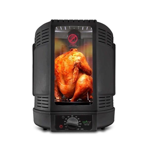 Shop Nutrichef Pkrt16bk Black Vertical Countertop Rotisserie