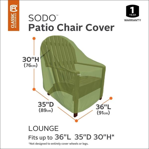 Shop Classic Accessories Sodo Patio Herb Chair Cover Overstock 10611857