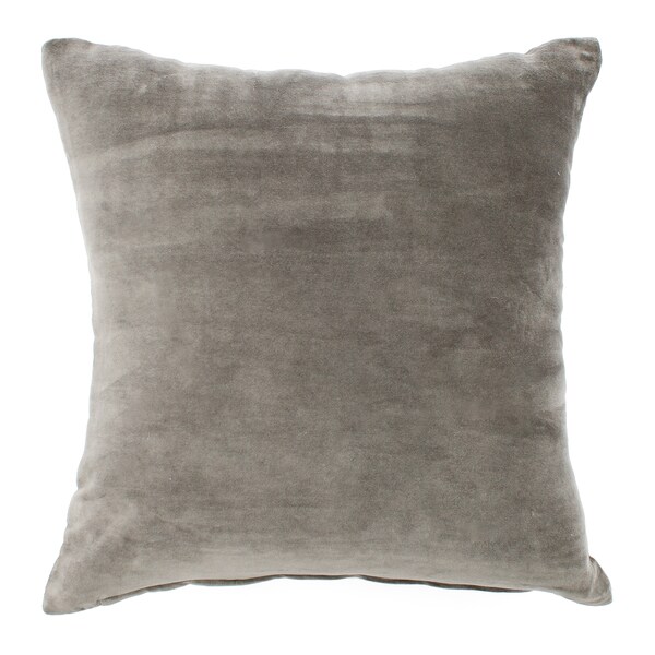 Shop Velvet  Grey  Pillow  Free Shipping Today Overstock 