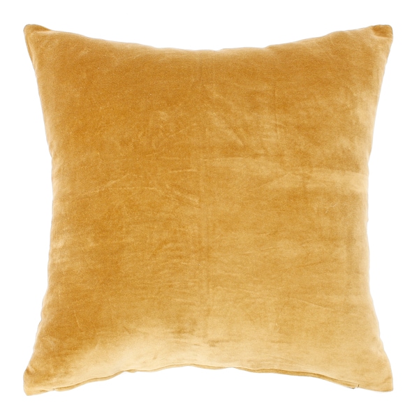 Shop Velvet  Gold  Pillow  Free Shipping Today Overstock 