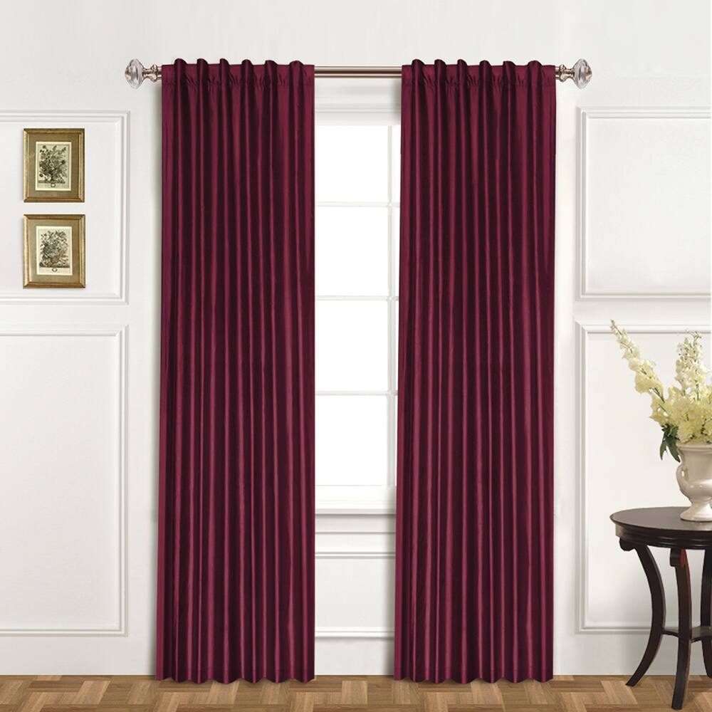 Luxury Collection Dupioni Silk Insulated Single Curtain Panel