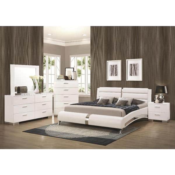shop strick & bolton nash 6-piece white bedroom set - free