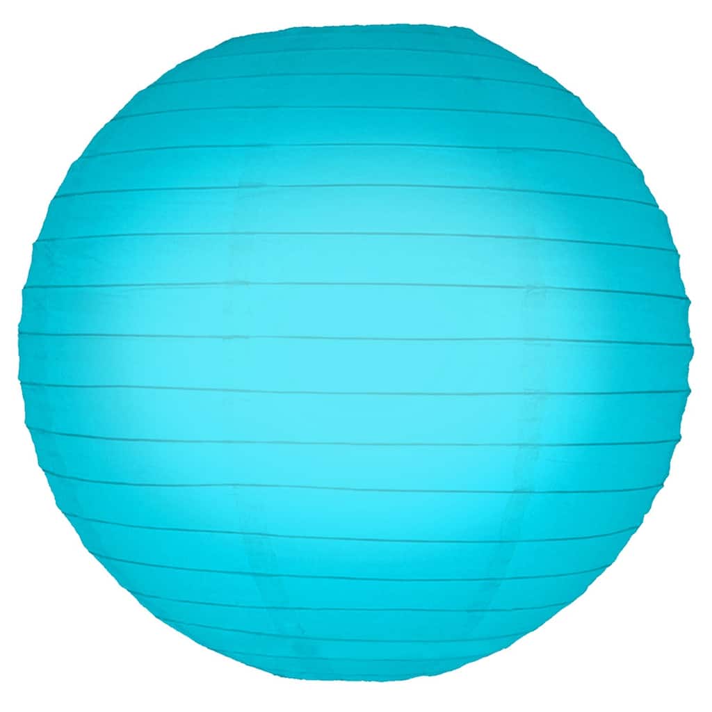 Turquoise 10-inch Paper Lanterns (Pack of 5)