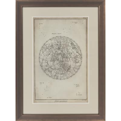 Map Davian Rectangular Framed Giclee on Paper 30" x 40"