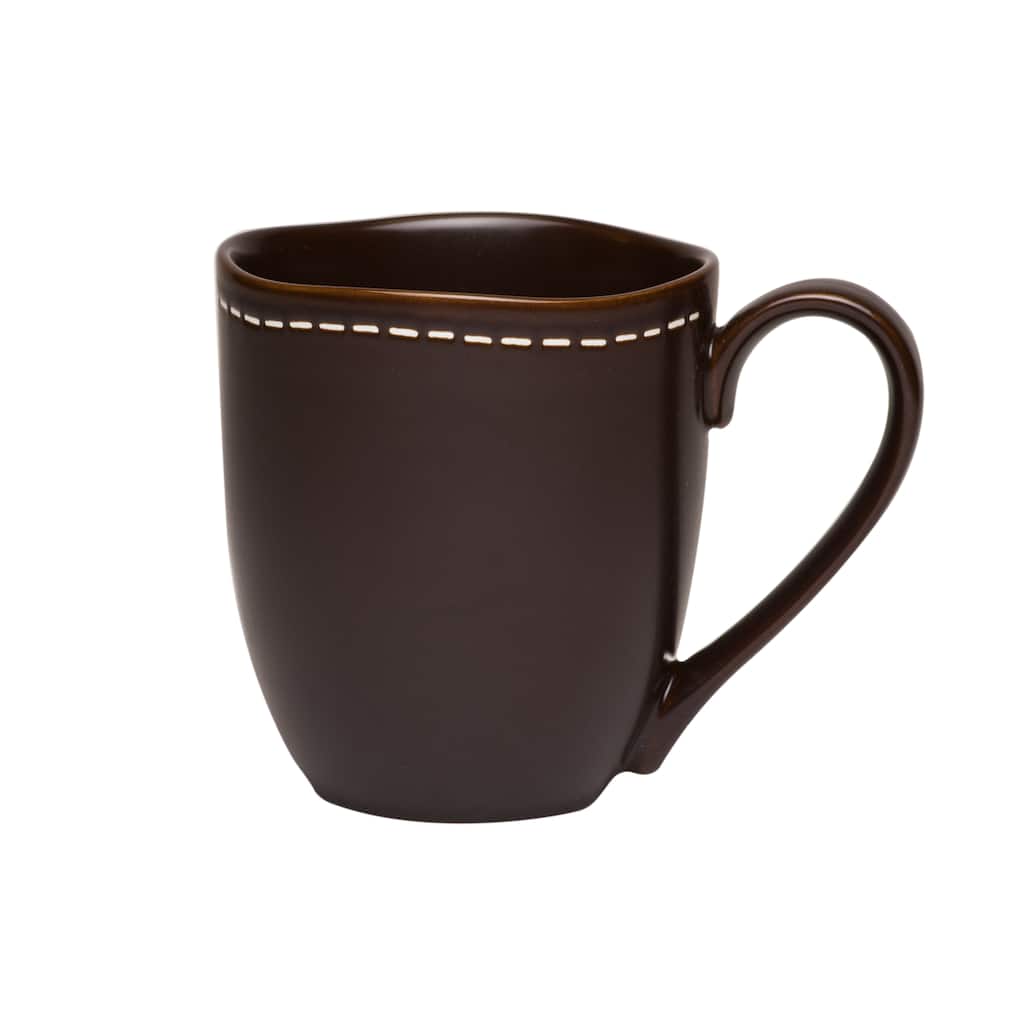 Vanilla Saddle Stitch Mug 12-ounce (Set of 4)