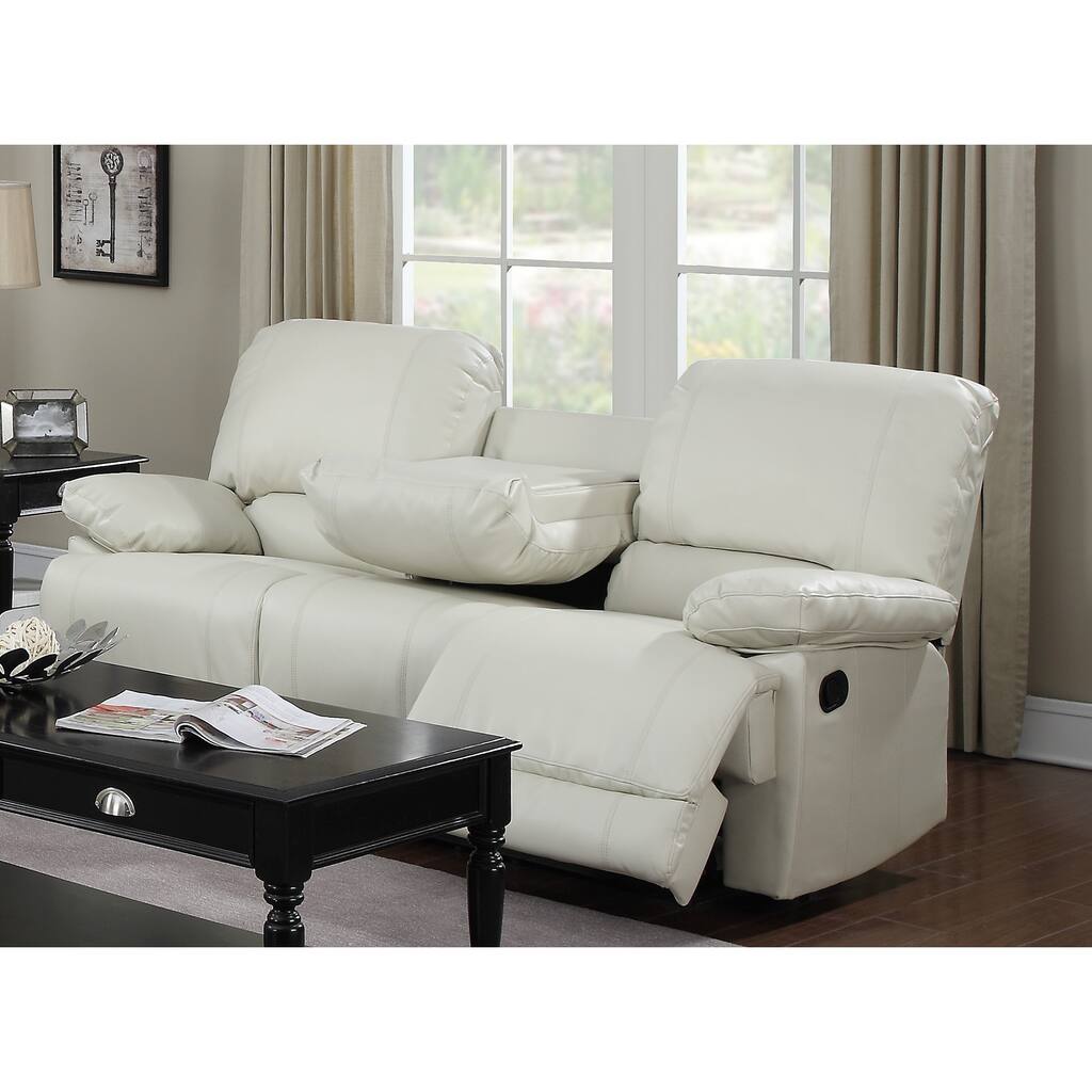 LYKE Home Daryl Ivory Motion Sofa