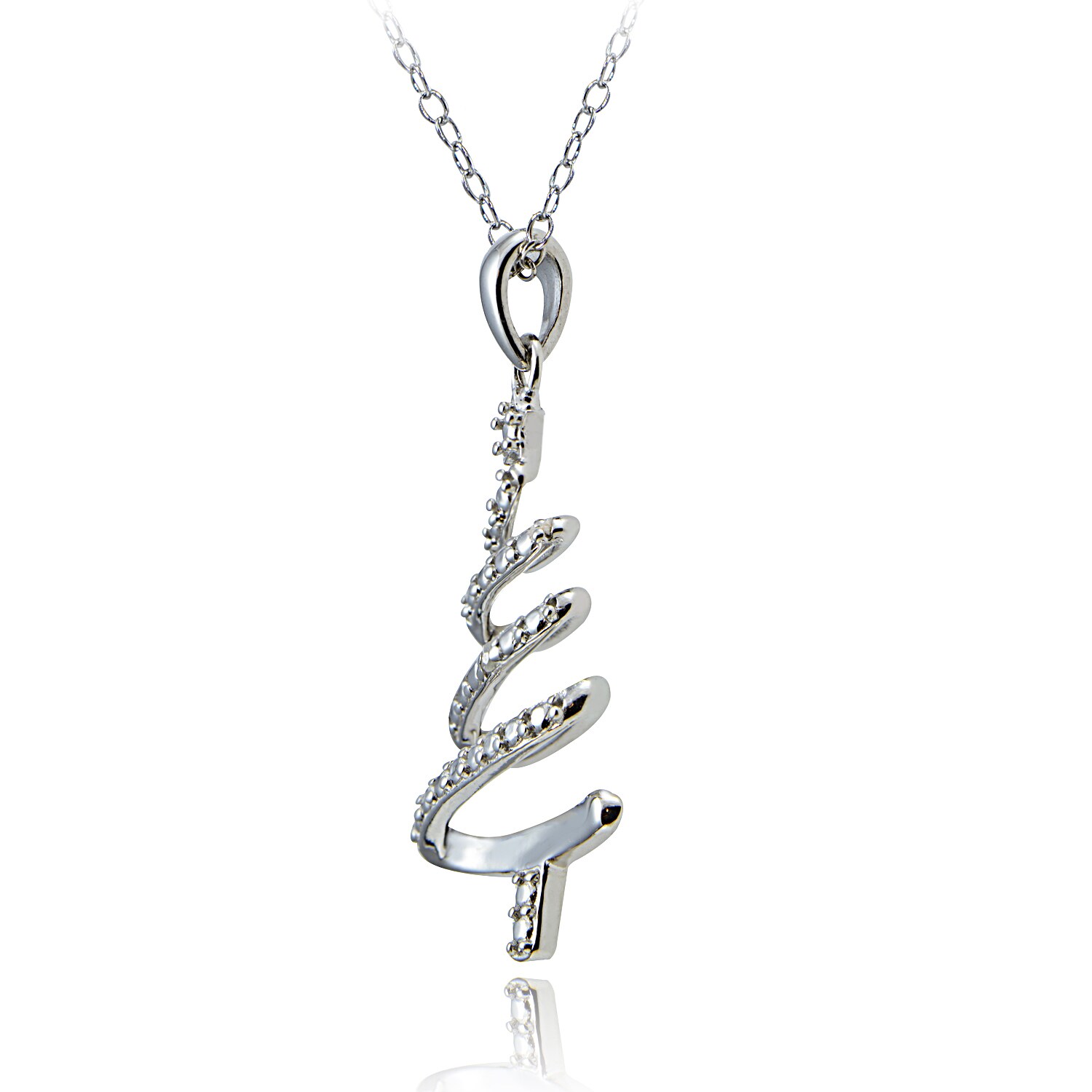 DiamondJewelryNY Sterling Silver Iridescent Glass Tree Pendant DiamondJewelryNY Sterling Silver Iridescent Glass Tree Pendant