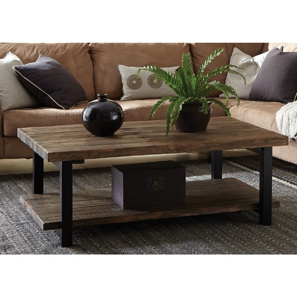 Alaterre Pomona 48-inch Long Metal and Reclaimed Wood ...