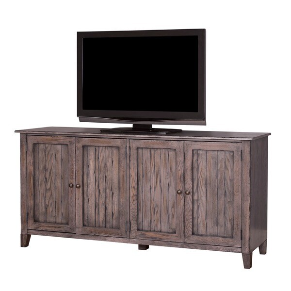 Hadlock 72 inch Weathered Greige Finish Wooden TV Stand   17685008