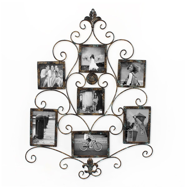 Adeco 7-opening Metal Photo Picture Collage Frame - 17685201 ...