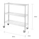 Excel 36-inch 3-tier Multi-purpose Chrome Wire Shelving - Overstock ...