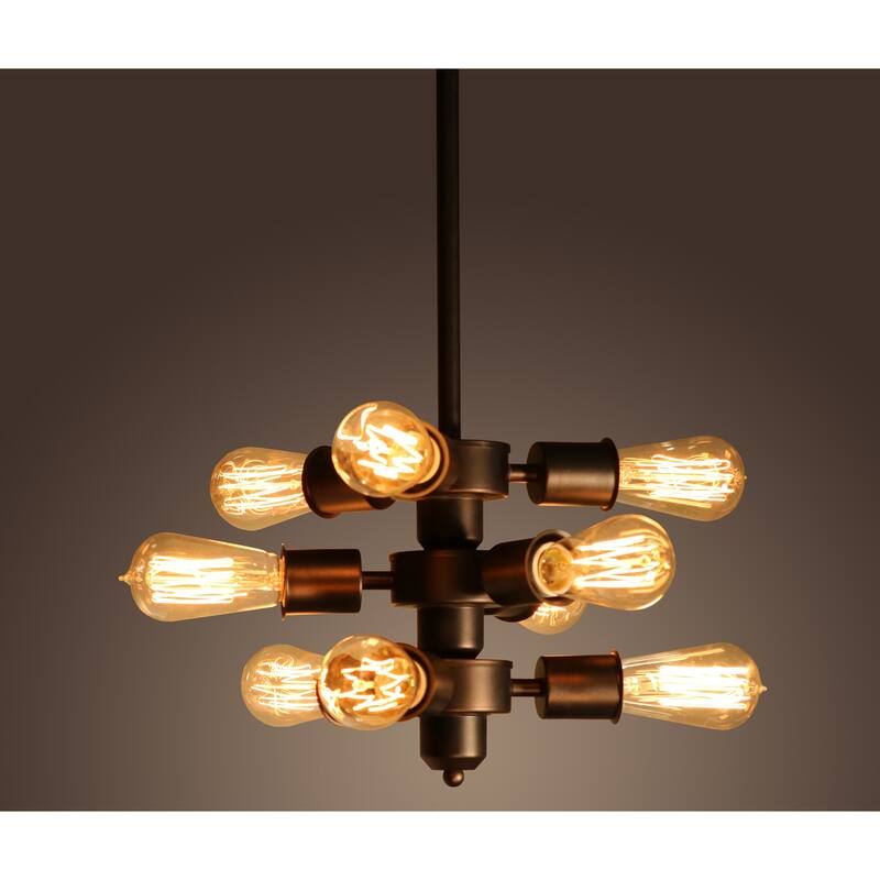 Mariam 9-light Adjustable Bulb Socket Edison Chandelier
