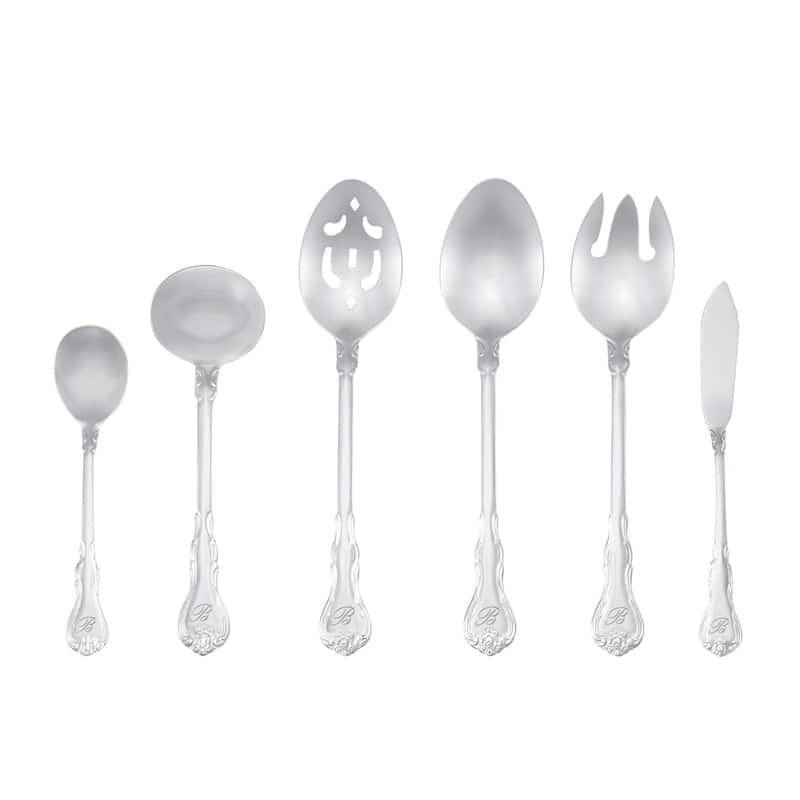 RiverRidge 46-piece Monogrammed Bouquet Pattern Flatware