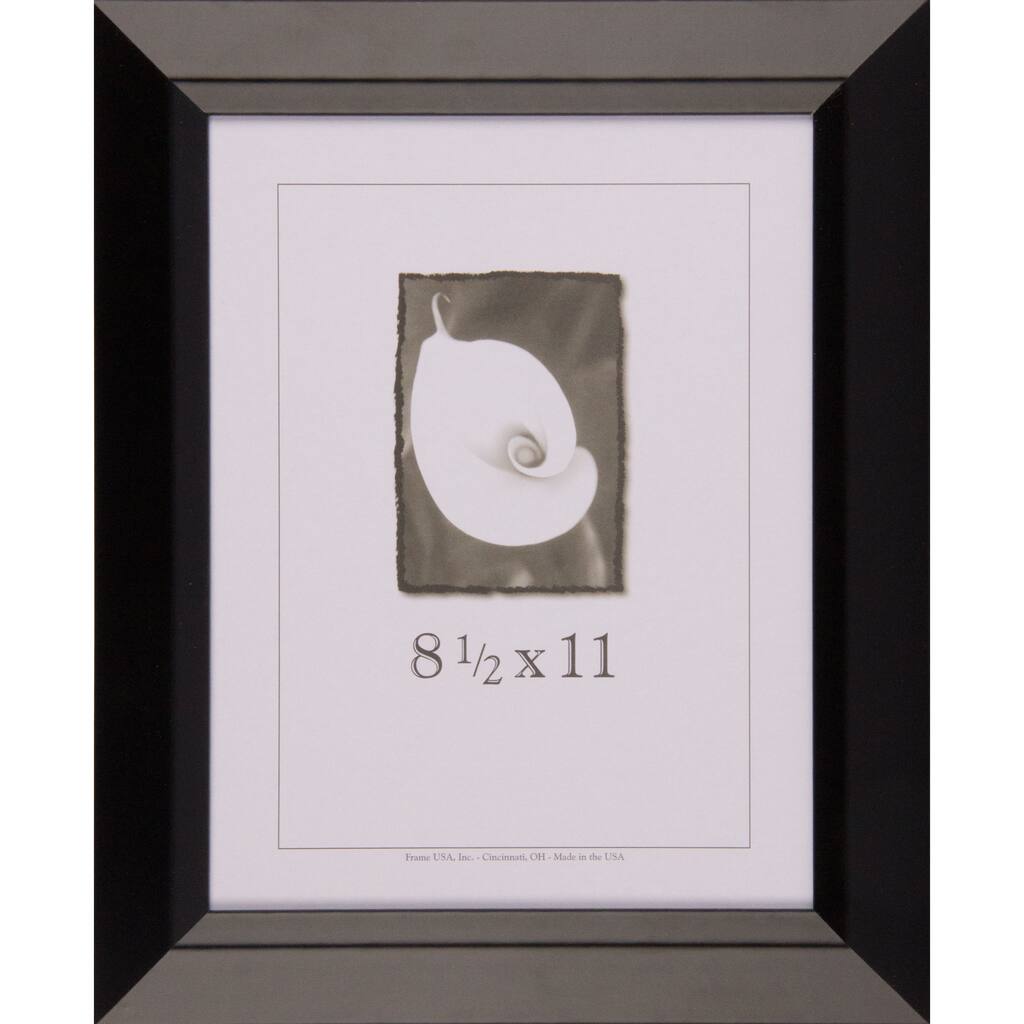 Black Narrow Picture Frame 8.5x11