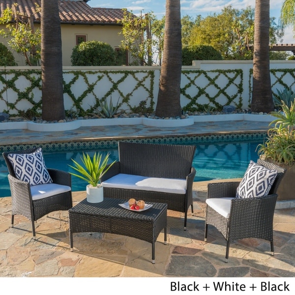 New 4Pcs Outdoor Waterproof Chair Pads Seat Cushions Garden Patio Home Yard pg