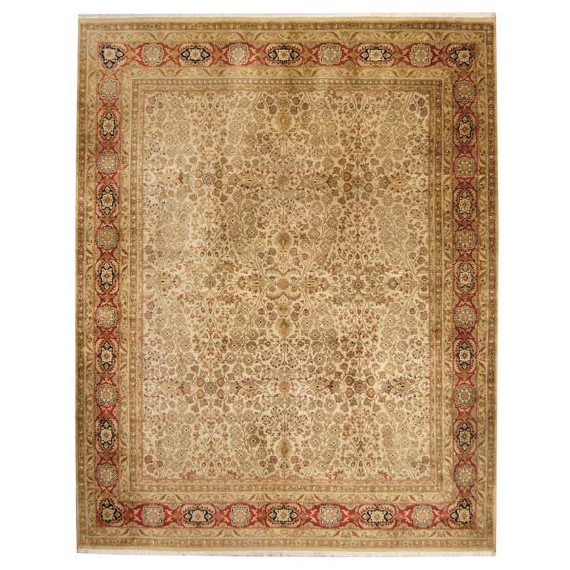 HERAT ORIENTAL Handmade One-of-a-Kind Kerman Wool Rug - 7'9 x 10'