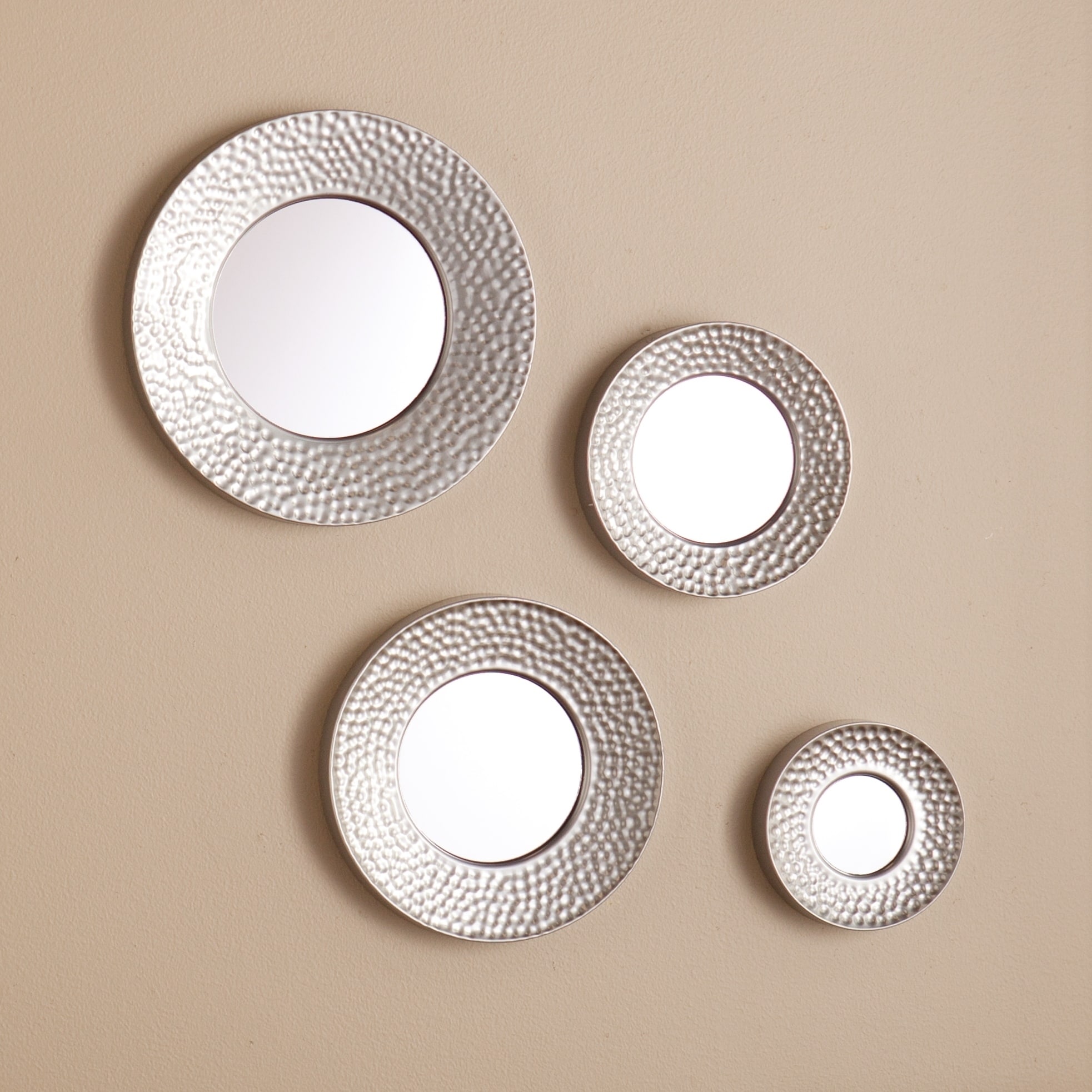 Shop Harper Blvd Fourpiece Hammered Silver Sphere Wall