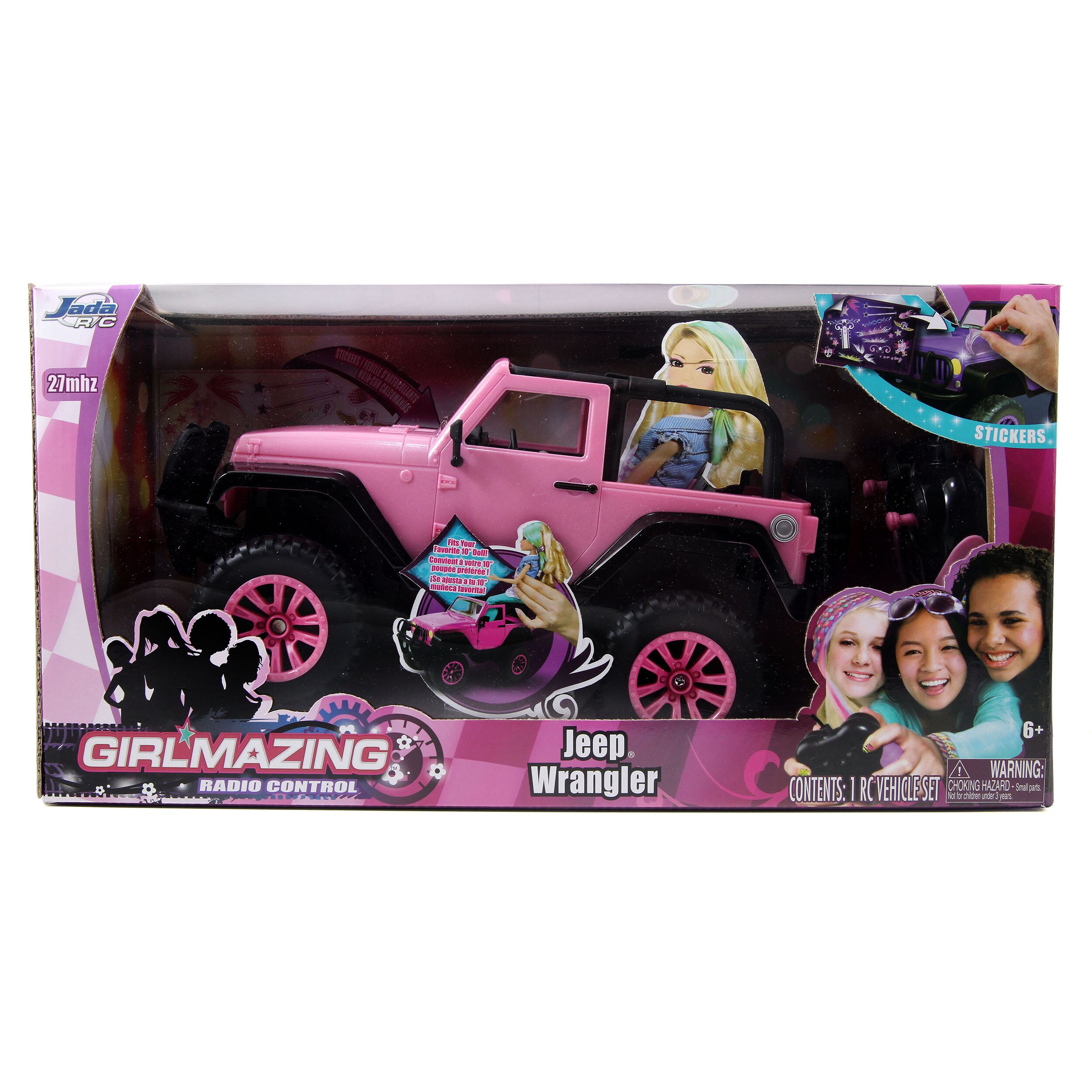 pink toy jeep