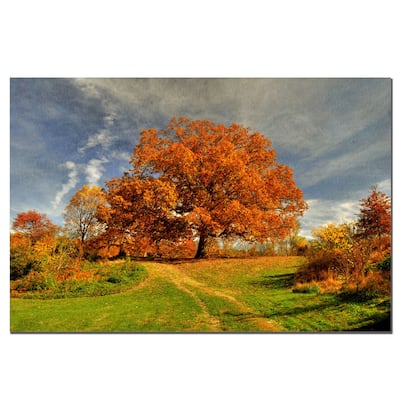 Lois Bryan 'Fall Scene II' 22x32 Canvas Wall Art