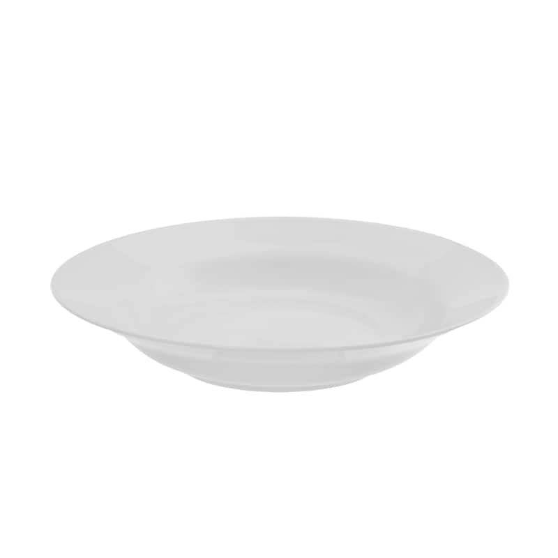 10 Strawberry Street Royal White Rim Soup 9" Set of 6