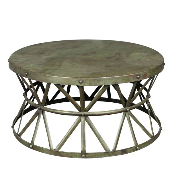 Shop Handmade Wanderloot Truss Green Distressed Industrial Metal Coffee