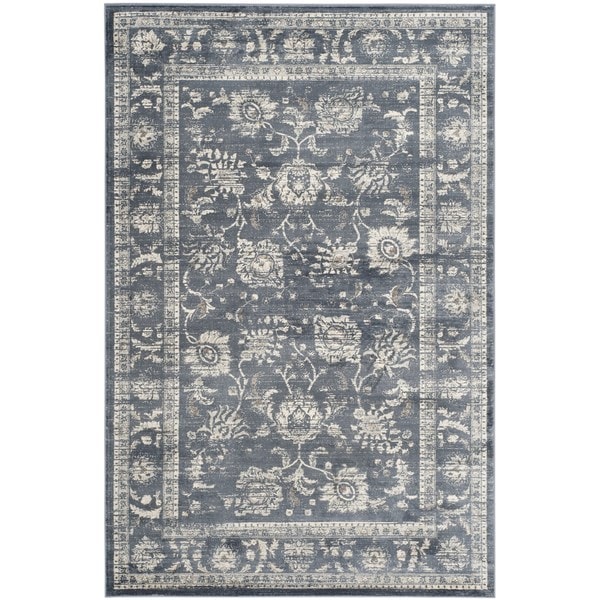 Safavieh Vintage Oriental Dark Grey/ Cream Distressed Rug - 8' x 10'
