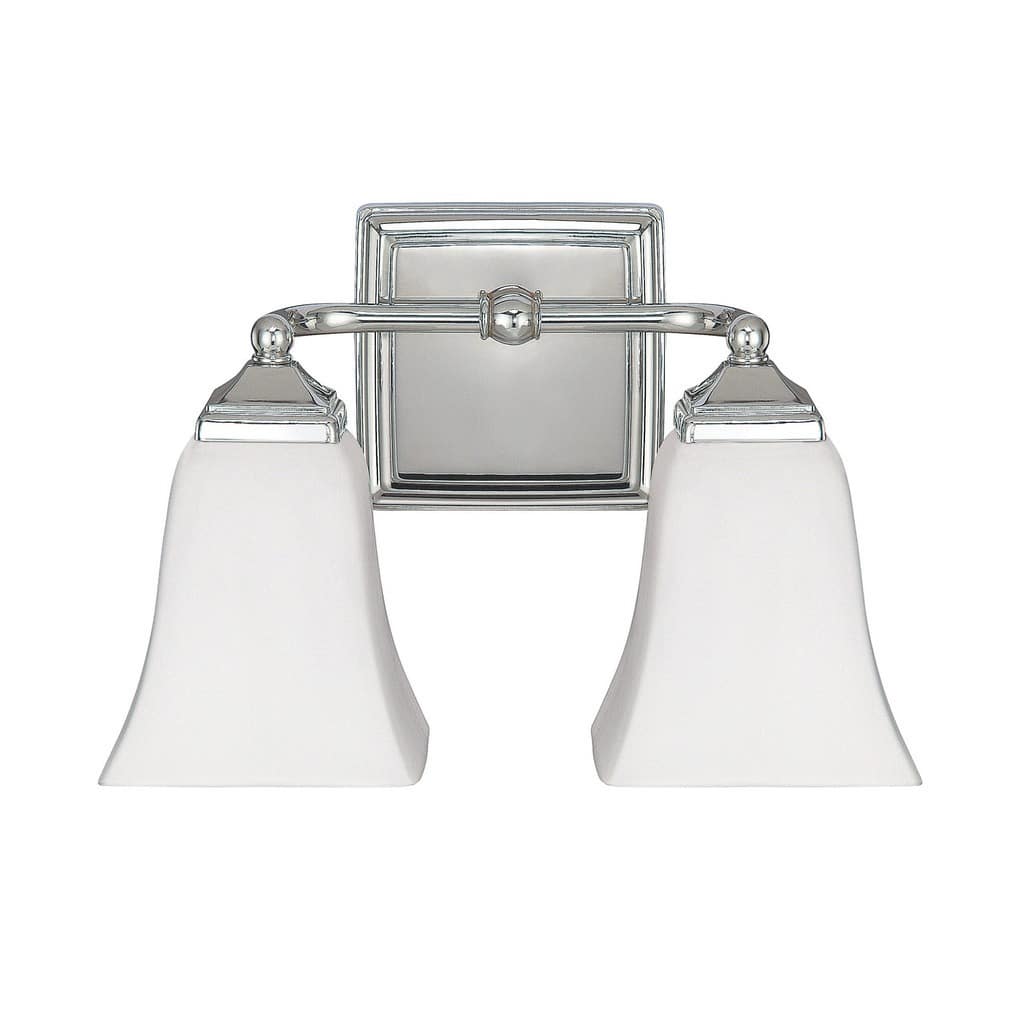 Traditional 2-light Polished Nickel Bath/Vanity Light - Polished Nickel