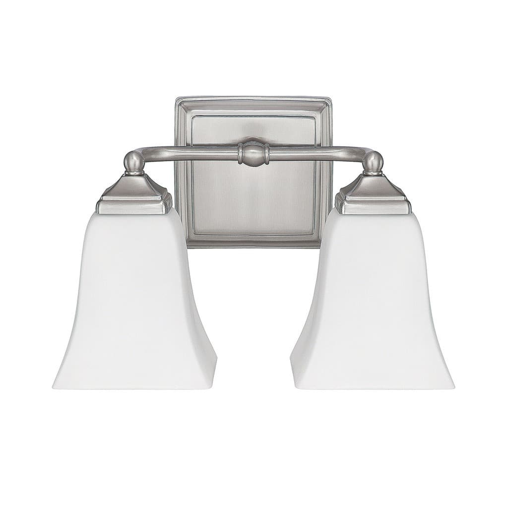 Traditional 2-light Brushed Nickel Bath/Vanity Light - Brushed Nickel