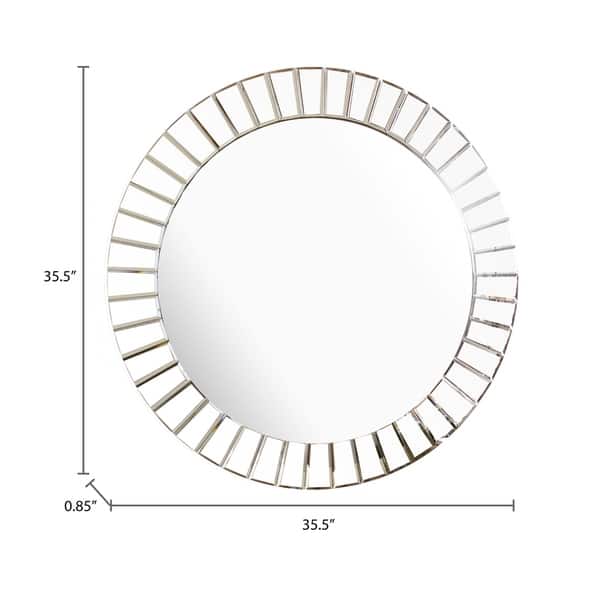 Abbyson Santorini Modern Round Wall Mirror Bed Bath & Beyond 10619952