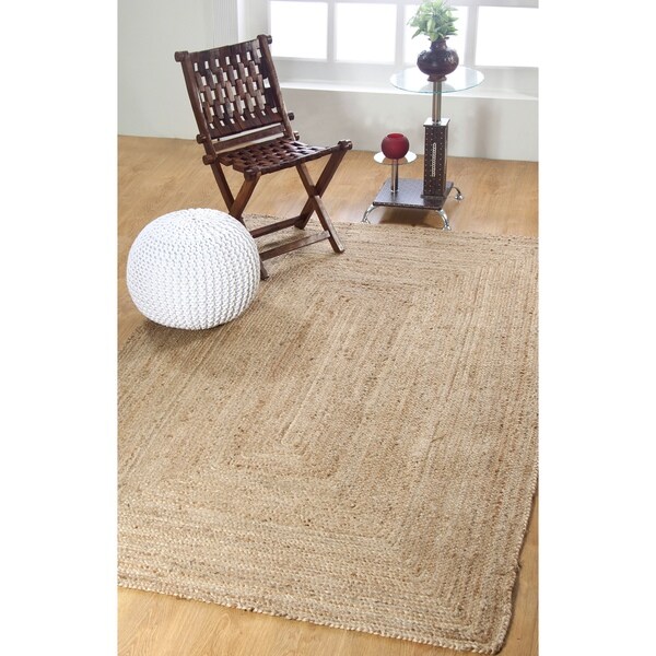 Shop Handwoven Jute Braided Natural Rug (5' x 8') 5' x 8' Free Shipping Today Overstock