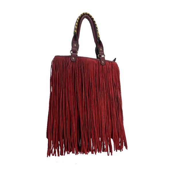 Tilly Faux Leather Fringe Purse On Free Shipping Today Tilly Faux Leather Fringe Purse