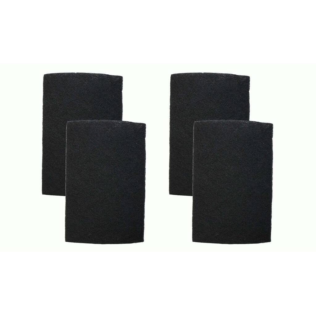 4pk Replacement Carbon Filters, Fits Holmes - Black