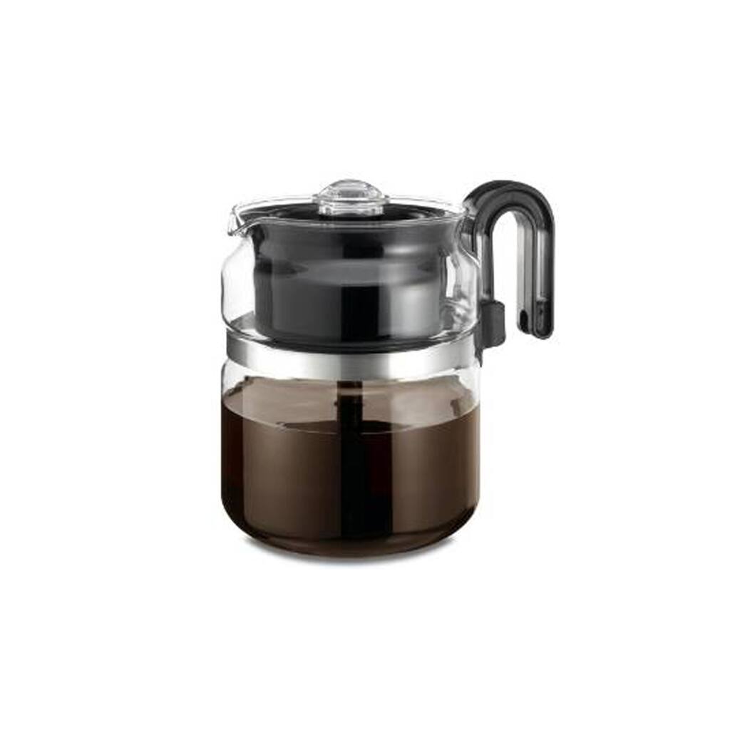 Glass Tea and Coffee Stovetop Percolator 8-cup